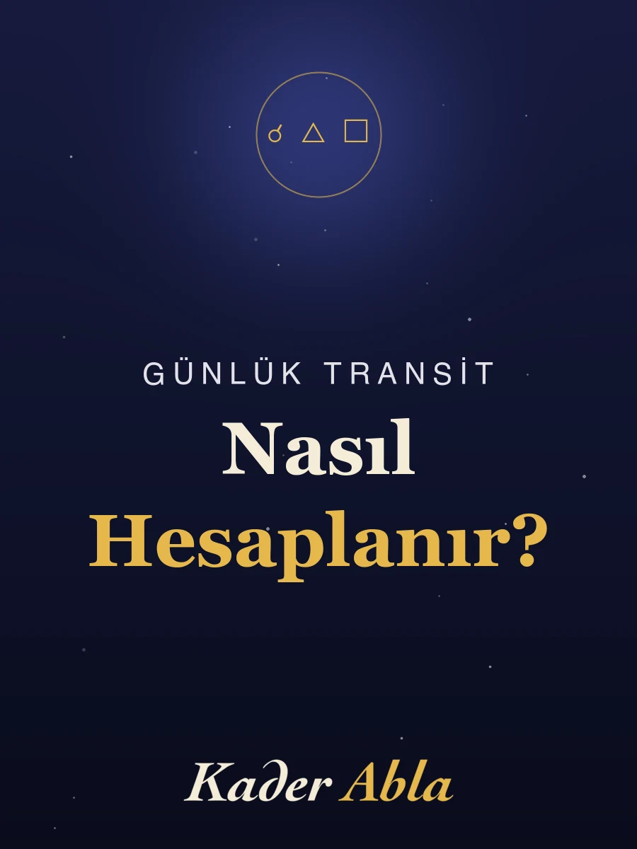 Günlük transit nasıl hesaplanır: doğum tarihi, saati ve konumuyla bugünkü gökyüzünün karşılaştırılması